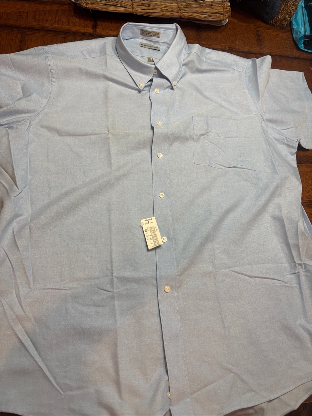 David Taylor Men’s Light Blue Short Sleeve Shirt